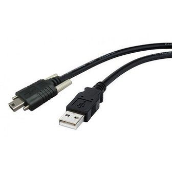 5-meter USB2.0 cable, Screw lock, Industrial grade
