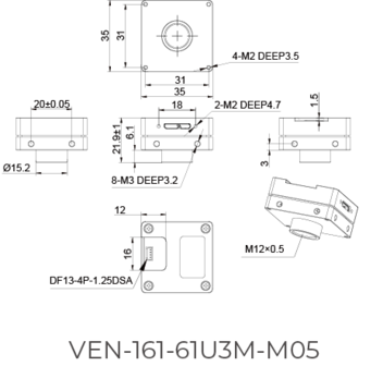 VEN-161-61U3C, IMX296, 1440x1080, 61fps, 1/2.9