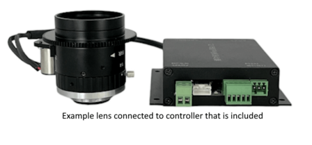 Motorized focus lens C-mount 5MP 8MM F1.4 for max sensorsize 2/3&quot; AF with controller
