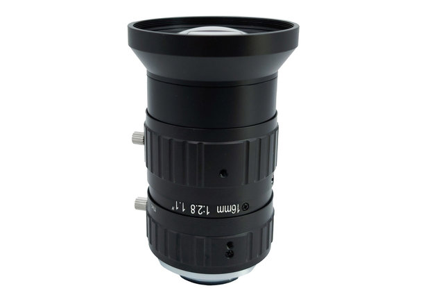 LCM-25MP-16MM-F2.8-1.1-ND1, LENS C-mount 25MP 16MM F2.8 1.1" NON DISTORTION
