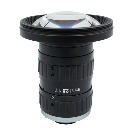 LCM-25MP-08MM-F2.8-1.1-ND1, LENS C-mount 25MP 8MM F2.8 1.1" NON DISTORTION