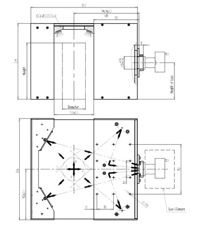VA6-LT-75x175W Mechanical drawing