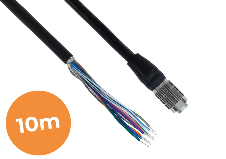 I/O cable 10M hirose 8-pin - open end - MER Cameras, Industrial grade