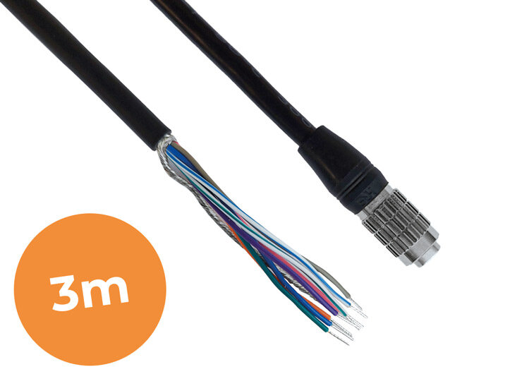I/O cable 3M hirose 6-pin - open end, Industrial grade
