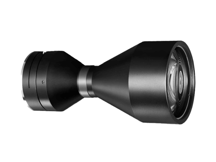 LM58-TELECENTRIC-0.609X-WD158-39-NI, Telecentric M58-mount Lens, magnification 0.609X, sensorsize 39mm