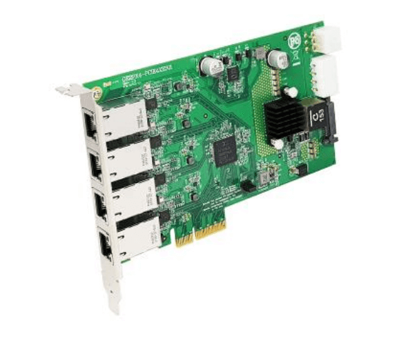 Adapter PCIe4x – 4x 2.5GigE PoE – Quad Bus
